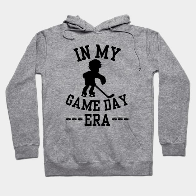 In My Ice Hockey Game Day Era Funny Ice Hockey Player Skating Game Art For Kids Boys Hoodie by weirdboy